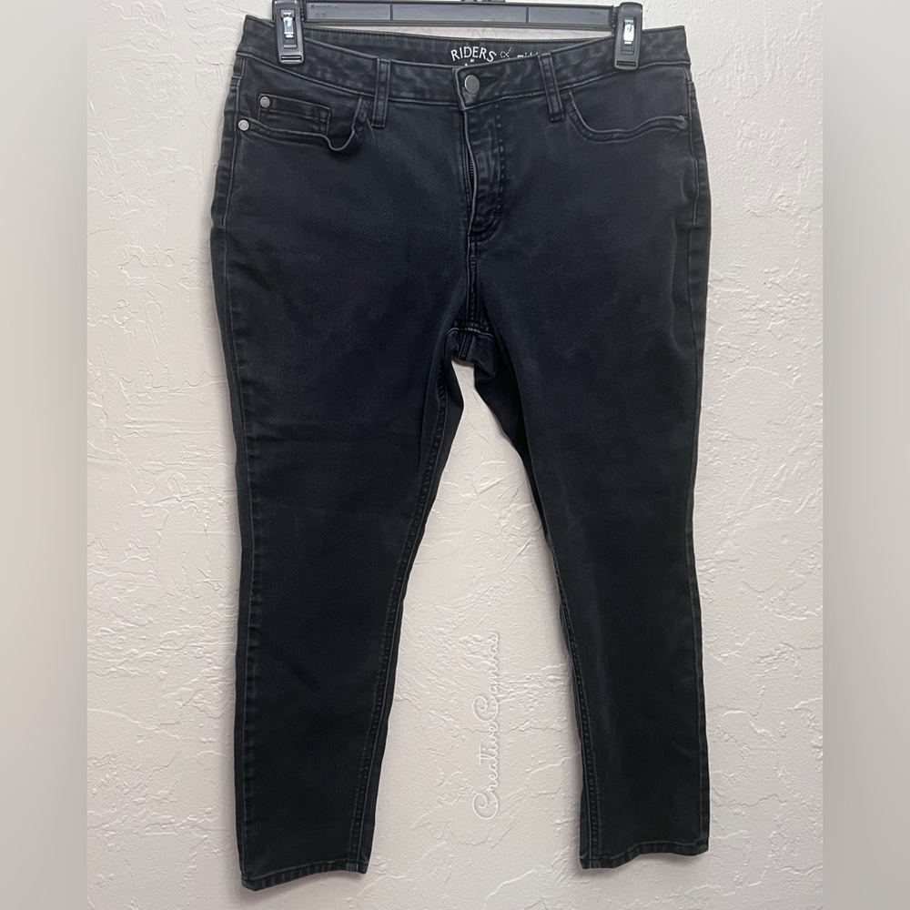 Lee Black Midrise Skinny Jeans Size 14P